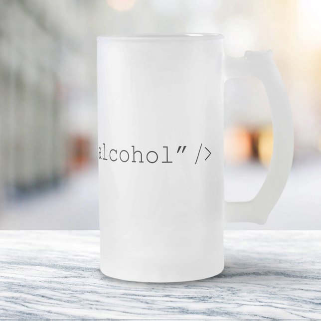 Caneca De Cerveja Vidro Jateado Álcool de Entrada HTML (Criador carregado)