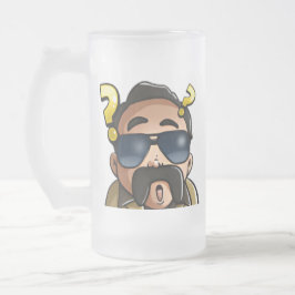 Caneca De Cerveja Vidro Jateado Algodão congelado