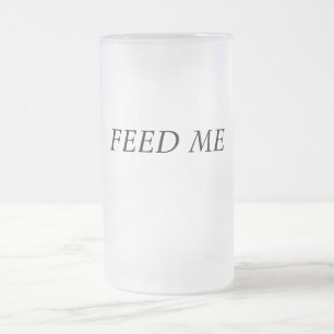 CANECA DE CERVEJA VIDRO JATEADO ALIMENTE-ME
