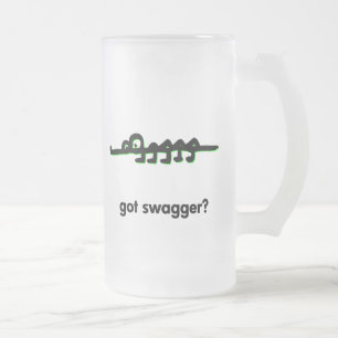 Caneca De Cerveja Vidro Jateado Alligator ficou agitado