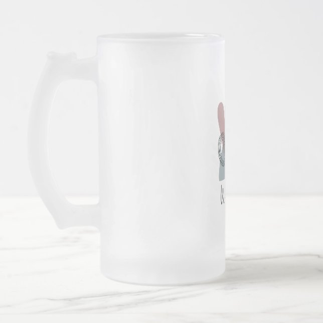 Caneca De Cerveja Vidro Jateado Alma Selvagem (Esquerda)