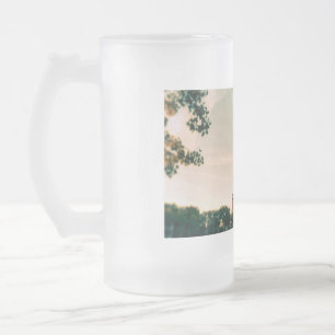 Caneca De Cerveja Vidro Jateado almofada da torre Eiffel