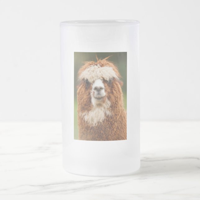 Caneca De Cerveja Vidro Jateado Alpaca (Centro)