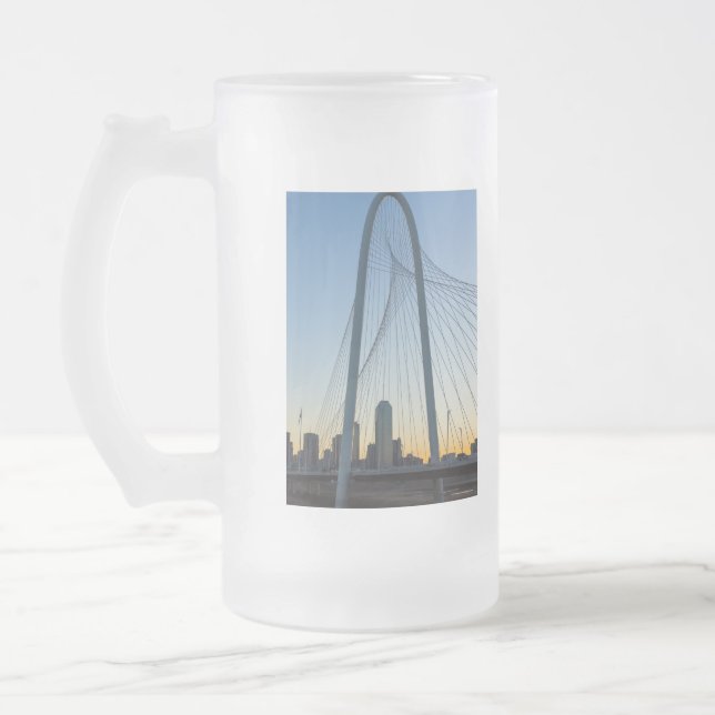 Caneca De Cerveja Vidro Jateado Amanhecer Distorcido no Texas (Esquerda)