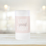 Caneca De Cerveja Vidro Jateado Ame-Se Positivamente Hoje, Passo A Par<br><div class="desc">Ame-Se Positivamente Hoje,  Passo A Par</div>