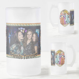Caneca De Cerveja Vidro Jateado Amigos para sempre no Festival do México Dançari