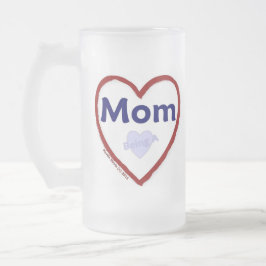 Caneca De Cerveja Vidro Jateado Amor Ser Mãe