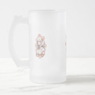 Caneca De Cerveja Vidro Jateado Anime