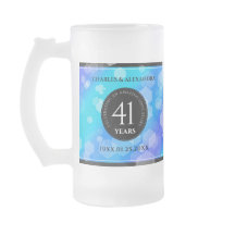 Aniversário de Casamento de Topaz Azul Elegante 41