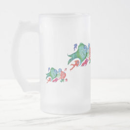 Caneca De Cerveja Vidro Jateado Antecipação da pesca