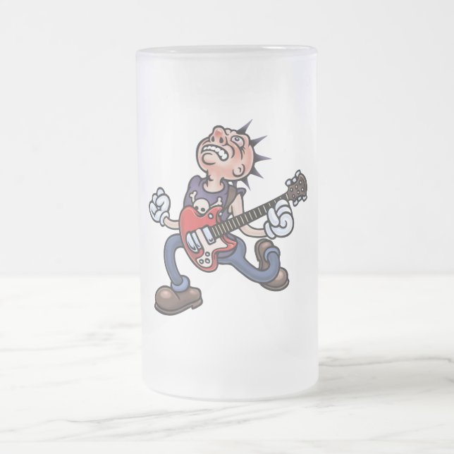 Caneca De Cerveja Vidro Jateado Anti-Máquina (Centro)