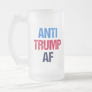 Caneca De Cerveja Vidro Jateado Anti-Trump AF I