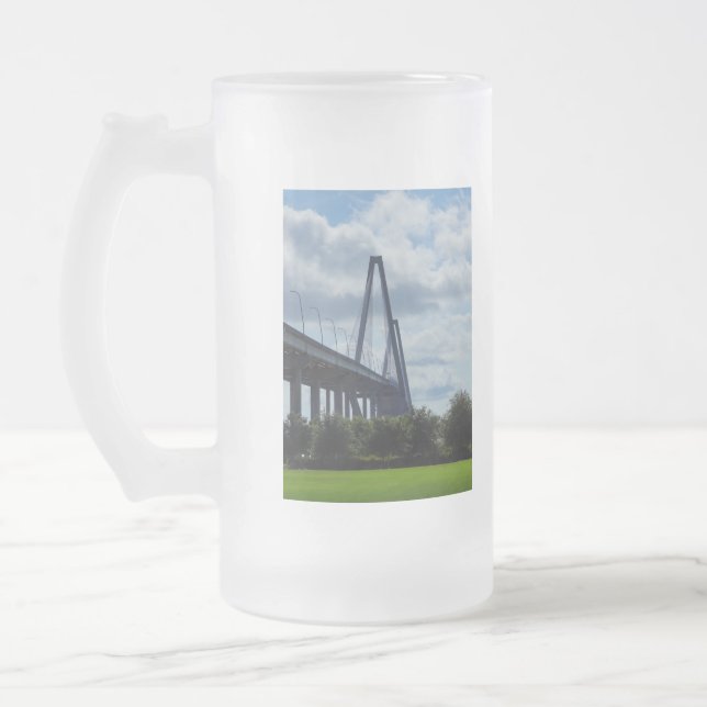 Caneca De Cerveja Vidro Jateado Ao longo do Ravenel (Esquerda)