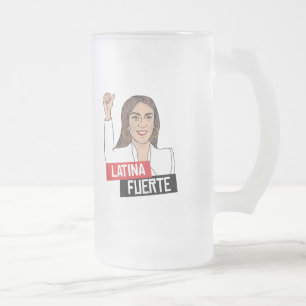 Caneca De Cerveja Vidro Jateado AOC Latina Forte