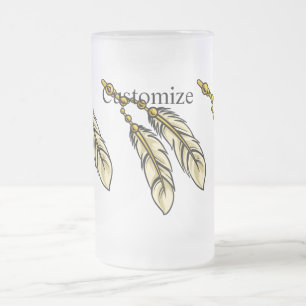 Caneca De Cerveja Vidro Jateado Apache Penas Thunder_Cove