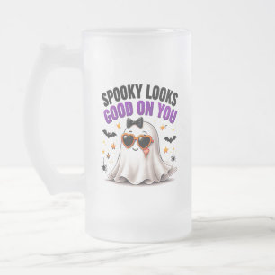 Caneca De Cerveja Vidro Jateado Aparência Assustadora Fica Bem Em Você Funny Ghost