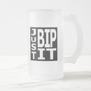 Caneca De Cerveja Vidro Jateado Apenas BIP ele
