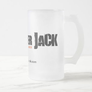 Caneca De Cerveja Vidro Jateado "Apenas drinkware do logotipo da rocha pura"