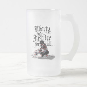 Caneca De Cerveja Vidro Jateado Apenas Gelo Para Todos (Hockey) Fosco Vidro Tumg