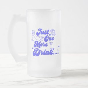 Caneca De Cerveja Vidro Jateado Apenas Mais Uma Bebida Texto Divertido e Retrô
