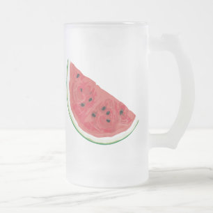 Caneca De Cerveja Vidro Jateado Apenas melancia