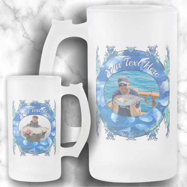 Caneca De Cerveja Vidro Jateado Aquarium Jellyfish 0925 (Criador carregado)