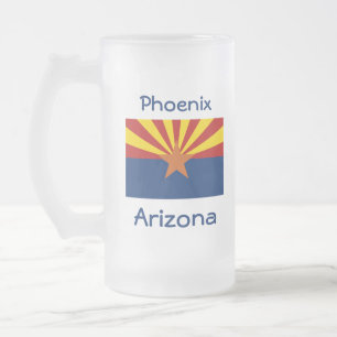 Caneca De Cerveja Vidro Jateado Arizona Sinalizador Mapear Mug de Cidade
