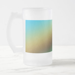Caneca De Cerveja Vidro Jateado Arte de padrão de textura abstrata arco-íris verde
