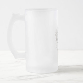 Caneca De Cerveja Vidro Jateado Arte de tatuagem estilo retrô para o Papai