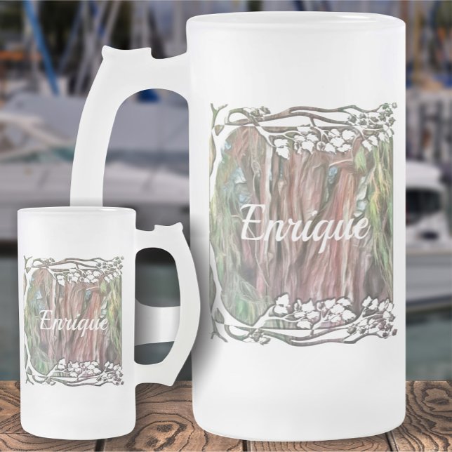 Caneca De Cerveja Vidro Jateado Árvore de Oaxaca OAX1 (Criador carregado)