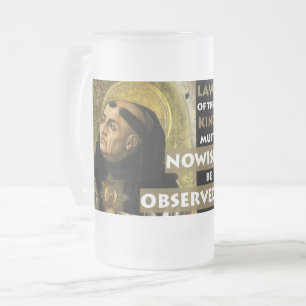 Caneca De Cerveja Vidro Jateado As leis desta resistência amável de Aquinas gear