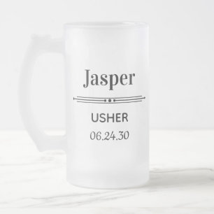 Caneca De Cerveja Vidro Jateado Atendedor Personalizado