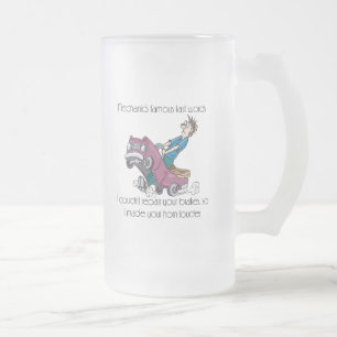 Caneca De Cerveja Vidro Jateado Auto mecânico feito de chifre mais alto