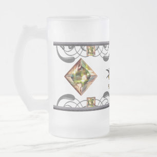 Caneca De Cerveja Vidro Jateado Ave de Abelha