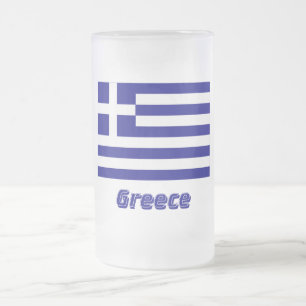 Caneca De Cerveja Vidro Jateado Bandeira da piscina com nome