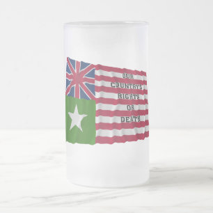 Caneca De Cerveja Vidro Jateado Bandeira de San Felipe