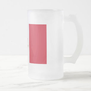 Caneca De Cerveja Vidro Jateado Bandeira do México
