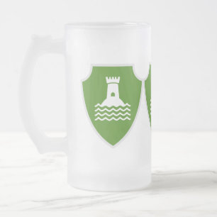 Caneca De Cerveja Vidro Jateado Bandeira Vetraviava - Fosco Vidro