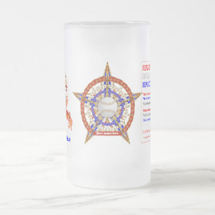 Caneca De Cerveja Vidro Jateado Basebol 2 ADICIONAR Nome-Visão de Foto Meus Dicas 