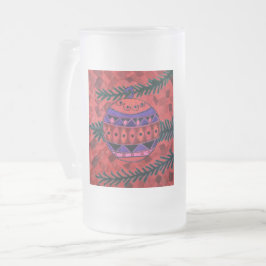 Caneca De Cerveja Vidro Jateado Bauble