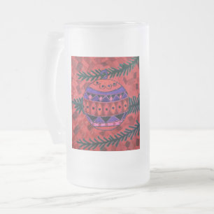 Caneca De Cerveja Vidro Jateado Bauble