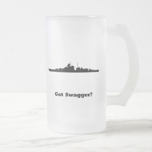 Caneca De Cerveja Vidro Jateado BB tem o Swagger