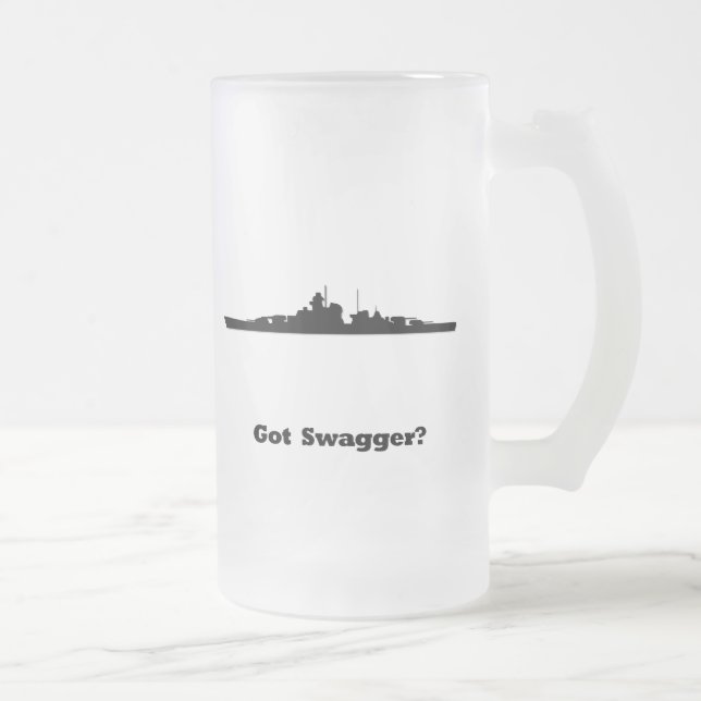 Caneca De Cerveja Vidro Jateado BB tem o Swagger (Direita)