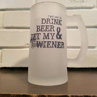 Beber Cerveja E Pet My Wiener Beer Dachshund Mug