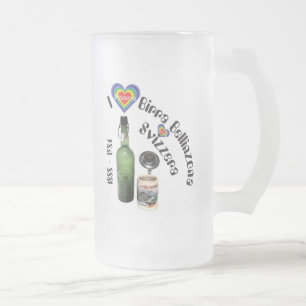 Caneca De Cerveja Vidro Jateado Beer Brewerie Mug