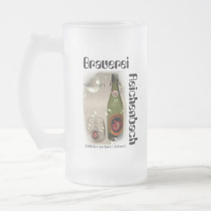 Caneca De Cerveja Vidro Jateado Beer Brewerie Mug
