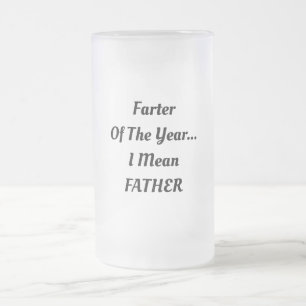 Caneca De Cerveja Vidro Jateado Beer Mug, Mais Longe Do Ano... Quero Dizer, PAI