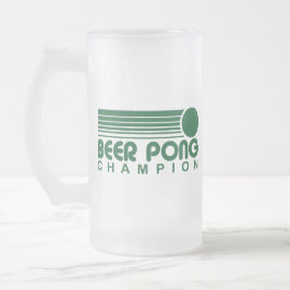 Caneca De Cerveja Vidro Jateado Beer Pong