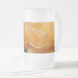 Caneca De Cerveja Vidro Jateado Beleza De Uma Cama De Vidro De Fosco Rosa