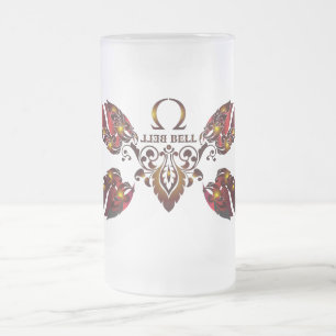 Caneca De Cerveja Vidro Jateado Bell Beer Glass